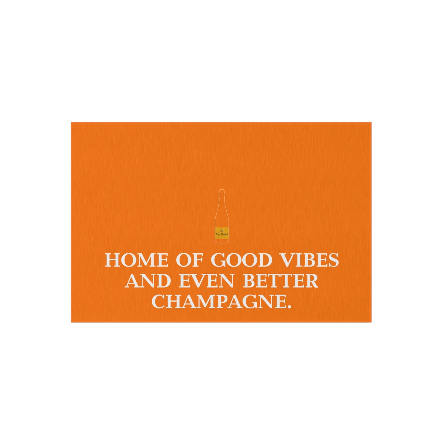 Veuve Clicquot Outdoor Rug – Luxury Champagne Patio & Poolside Decor