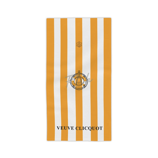 Veuve Clicquot Inspired Beach Towel | Luxury Pool & Travel Towel