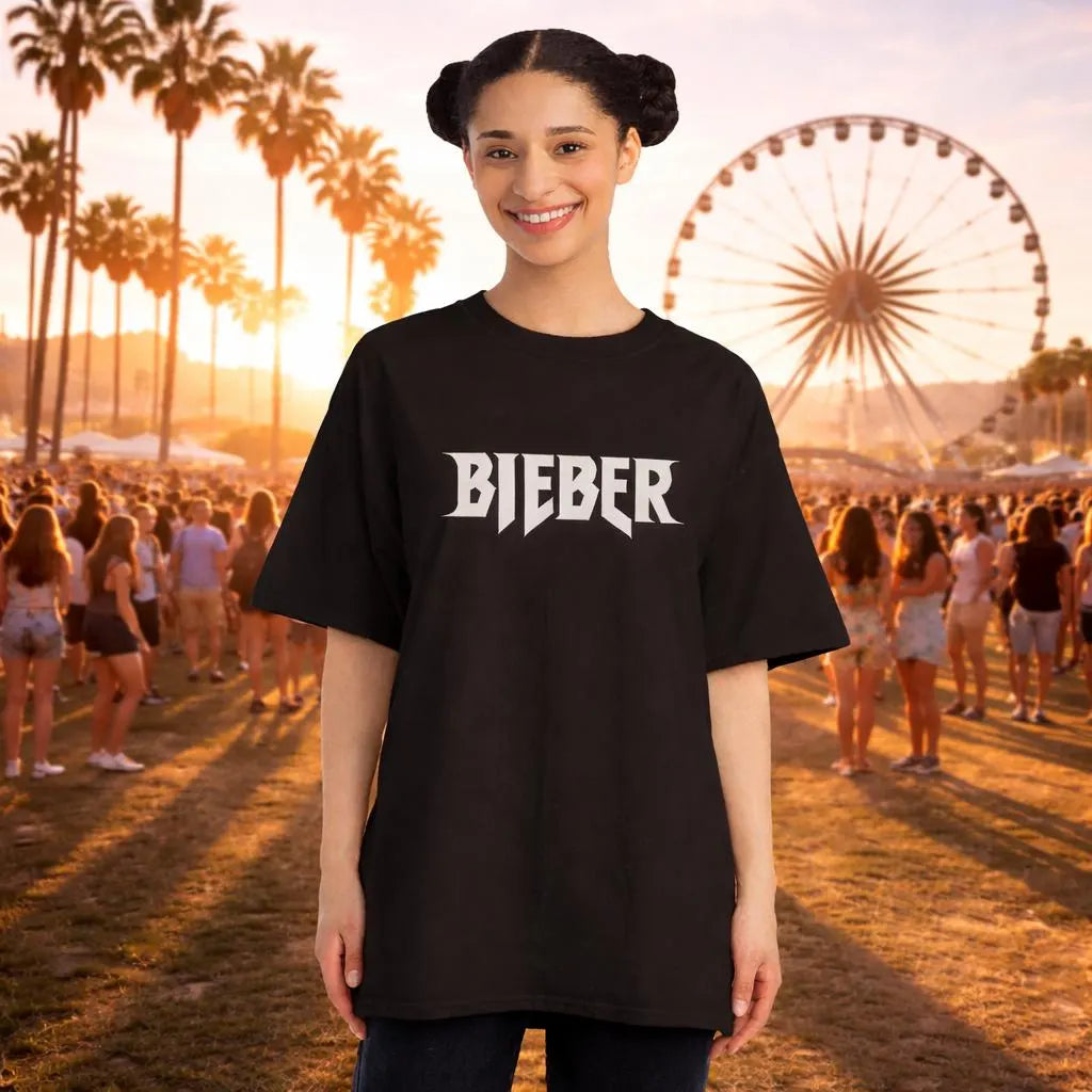 Justin Bieber Coachella Vintage Logo T-Shirt