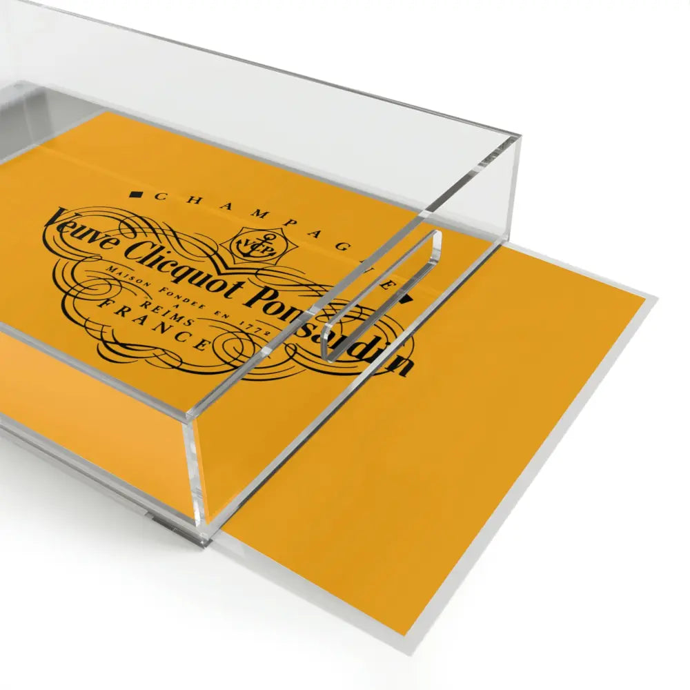 Veuve Clicquot Original Acrylic Serving Tray - 11’’ x 17’’ / Clear - Home Decor