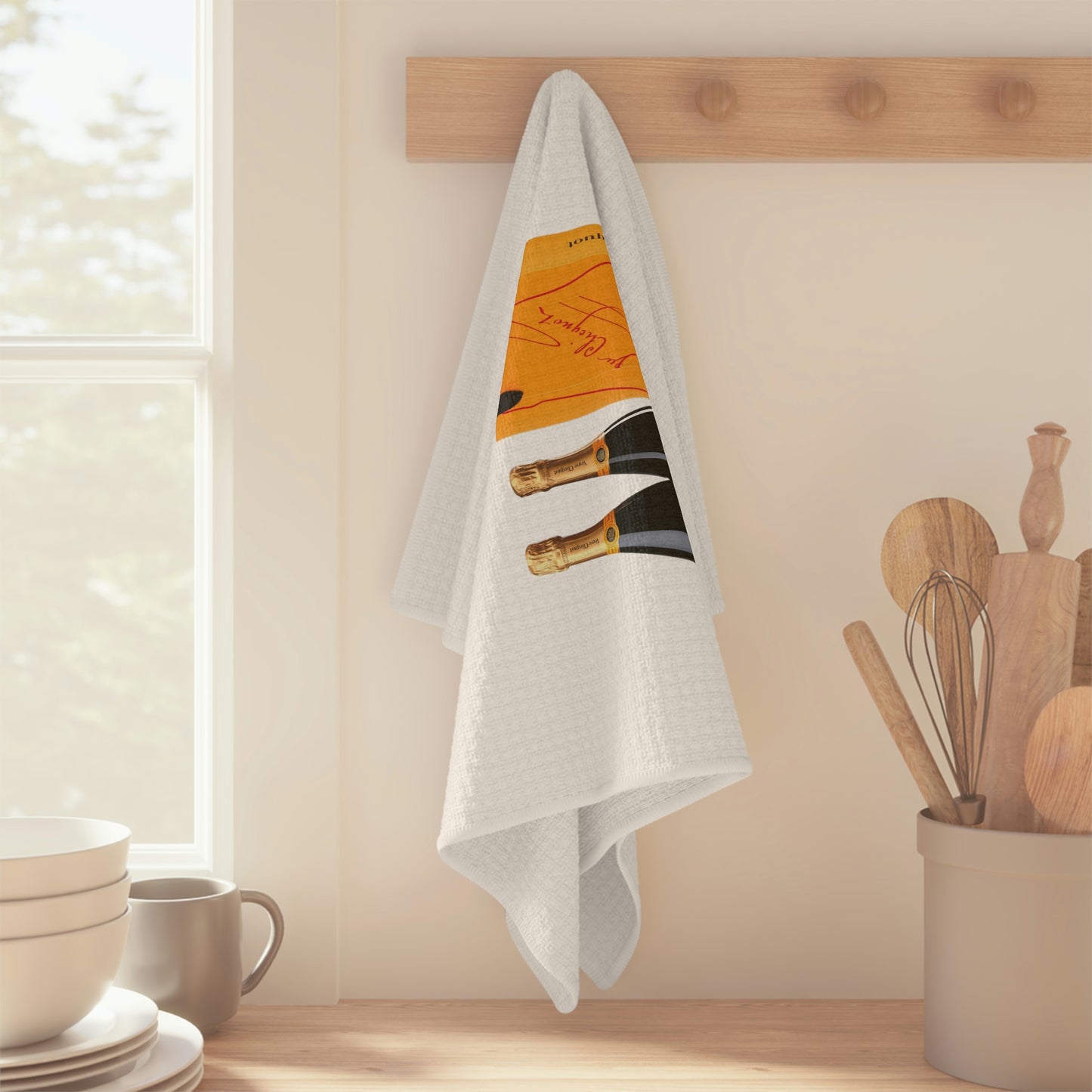 Pour Decisions Veuve Tea Towel
