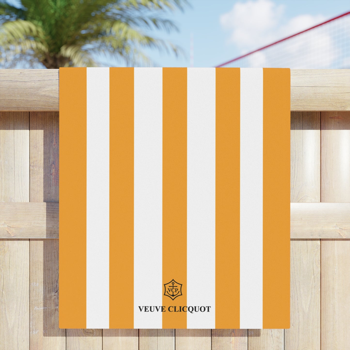 Veuve Clicquot Inspired Beach Towel | Luxury Pool & Travel Towel