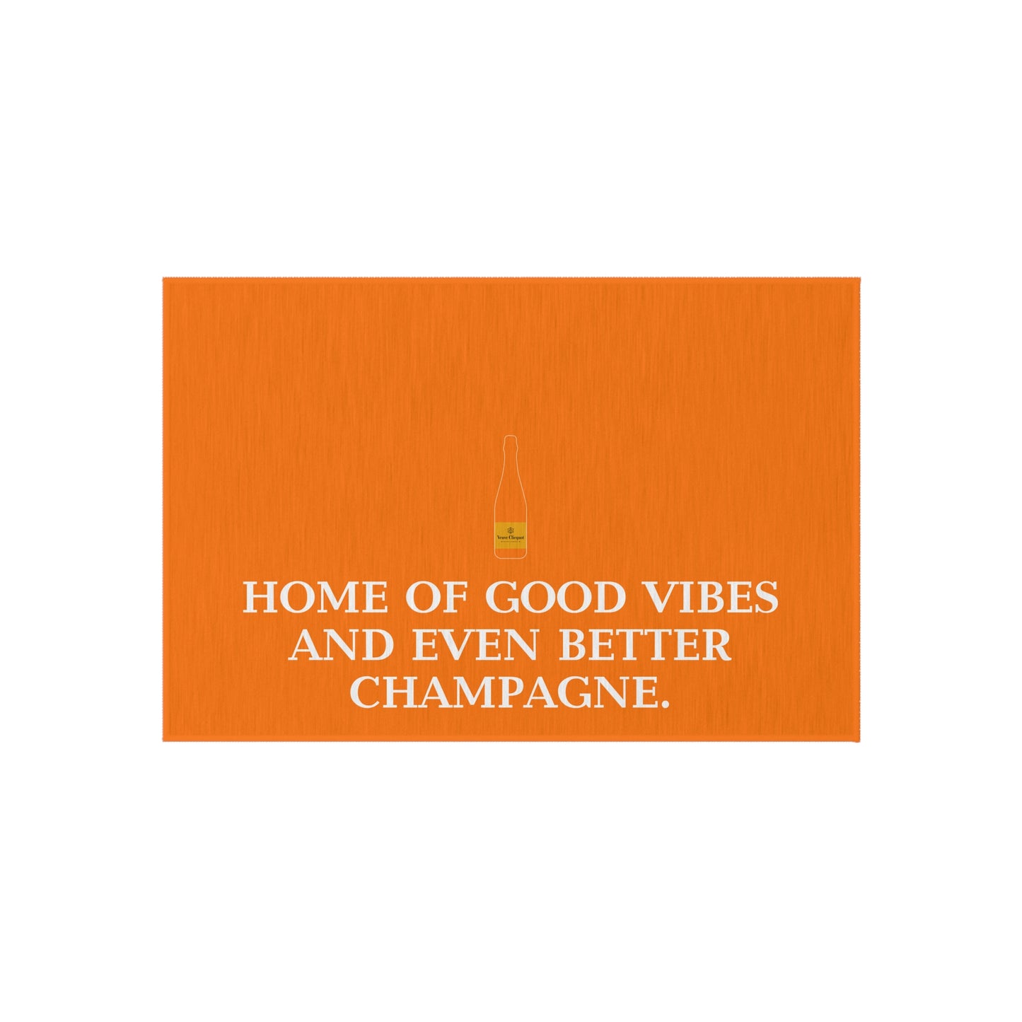 Veuve Clicquot Outdoor Rug – Luxury Champagne Patio & Poolside Decor