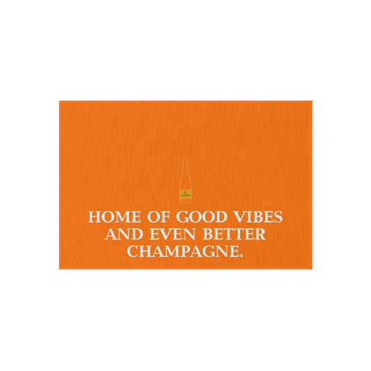 Veuve Clicquot Outdoor Rug – Luxury Champagne Patio & Poolside Decor