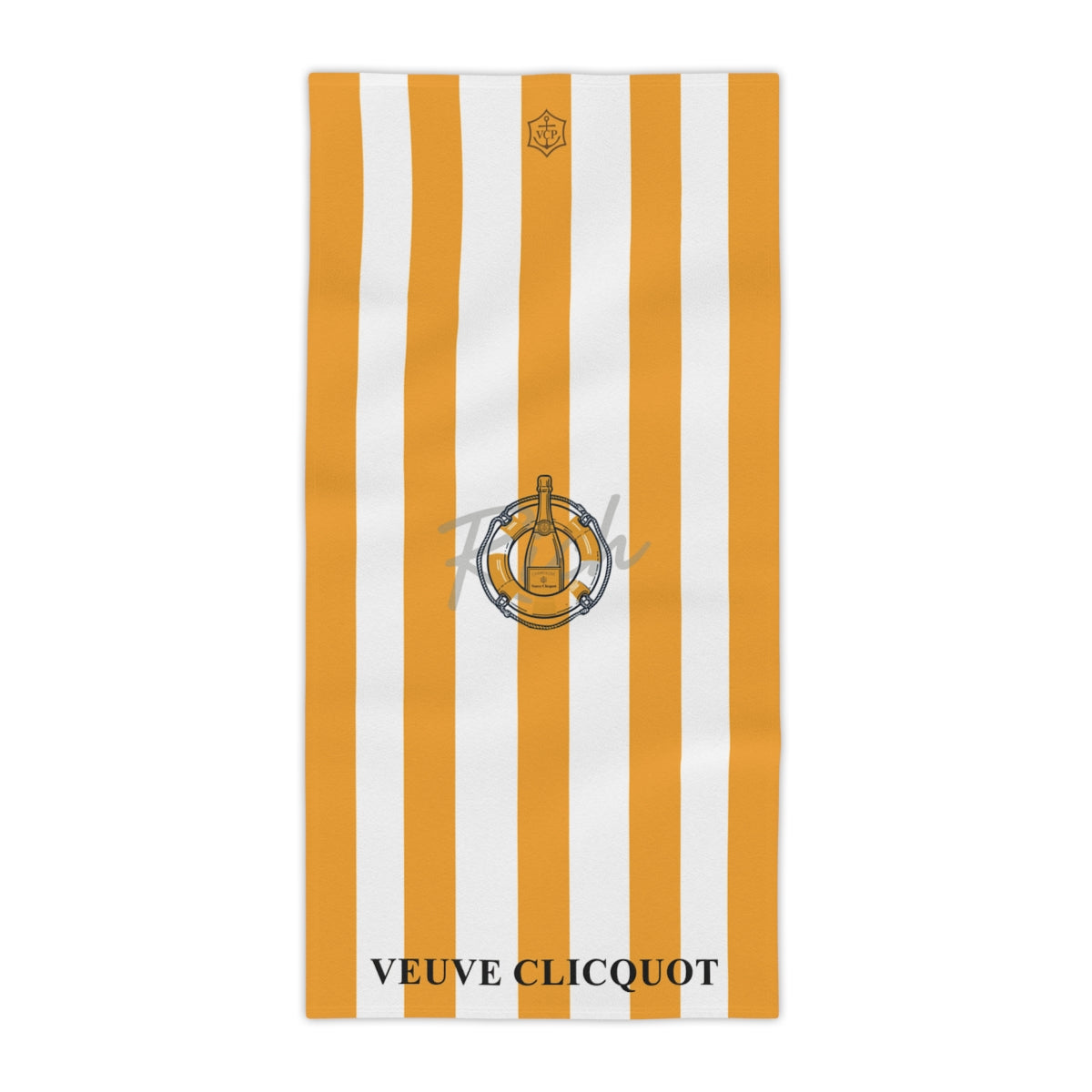 Veuve Clicquot Inspired Beach Towel | Luxury Pool & Travel Towel