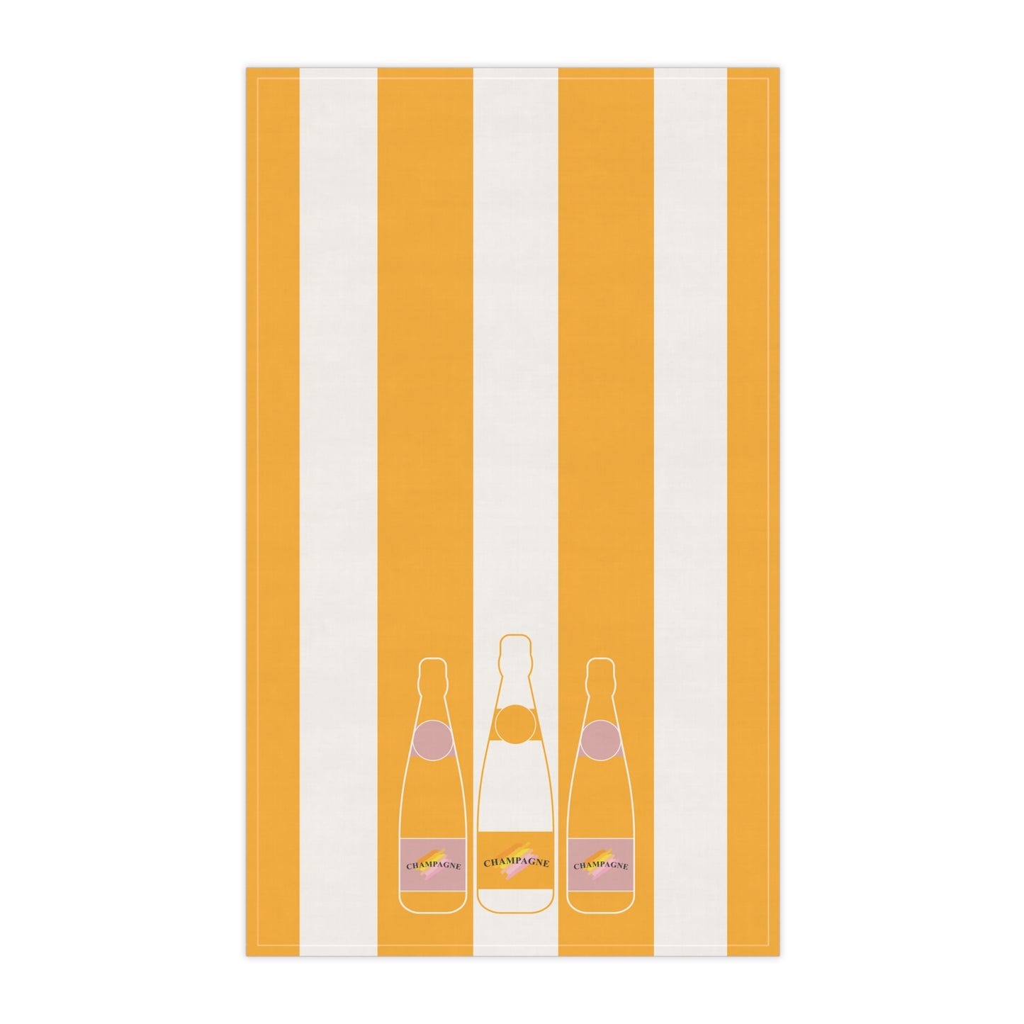 Veuve Clicquot Inspired Tea Towel | Luxury Champagne Kitchen Decor