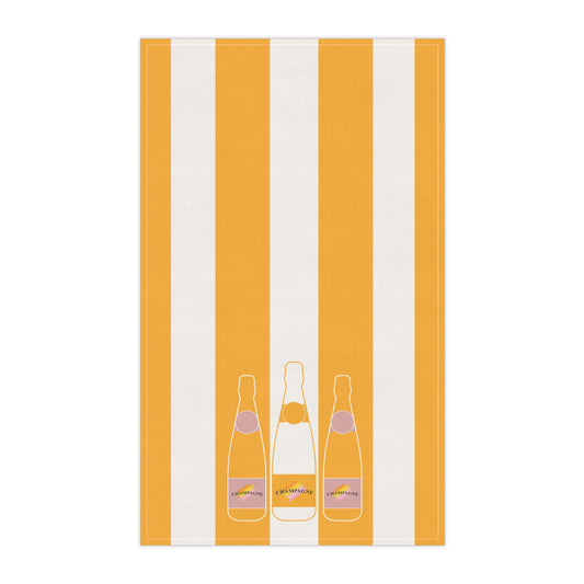Veuve Clicquot Inspired Tea Towel | Luxury Champagne Kitchen Decor