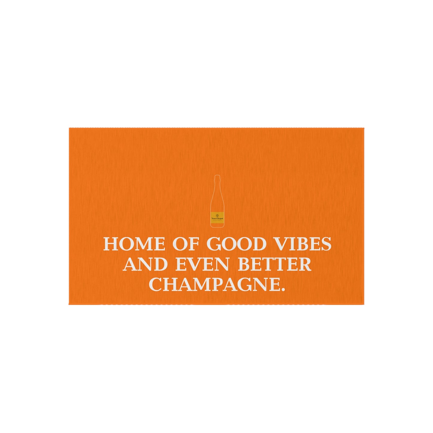 Veuve Clicquot Outdoor Rug – Luxury Champagne Patio & Poolside Decor