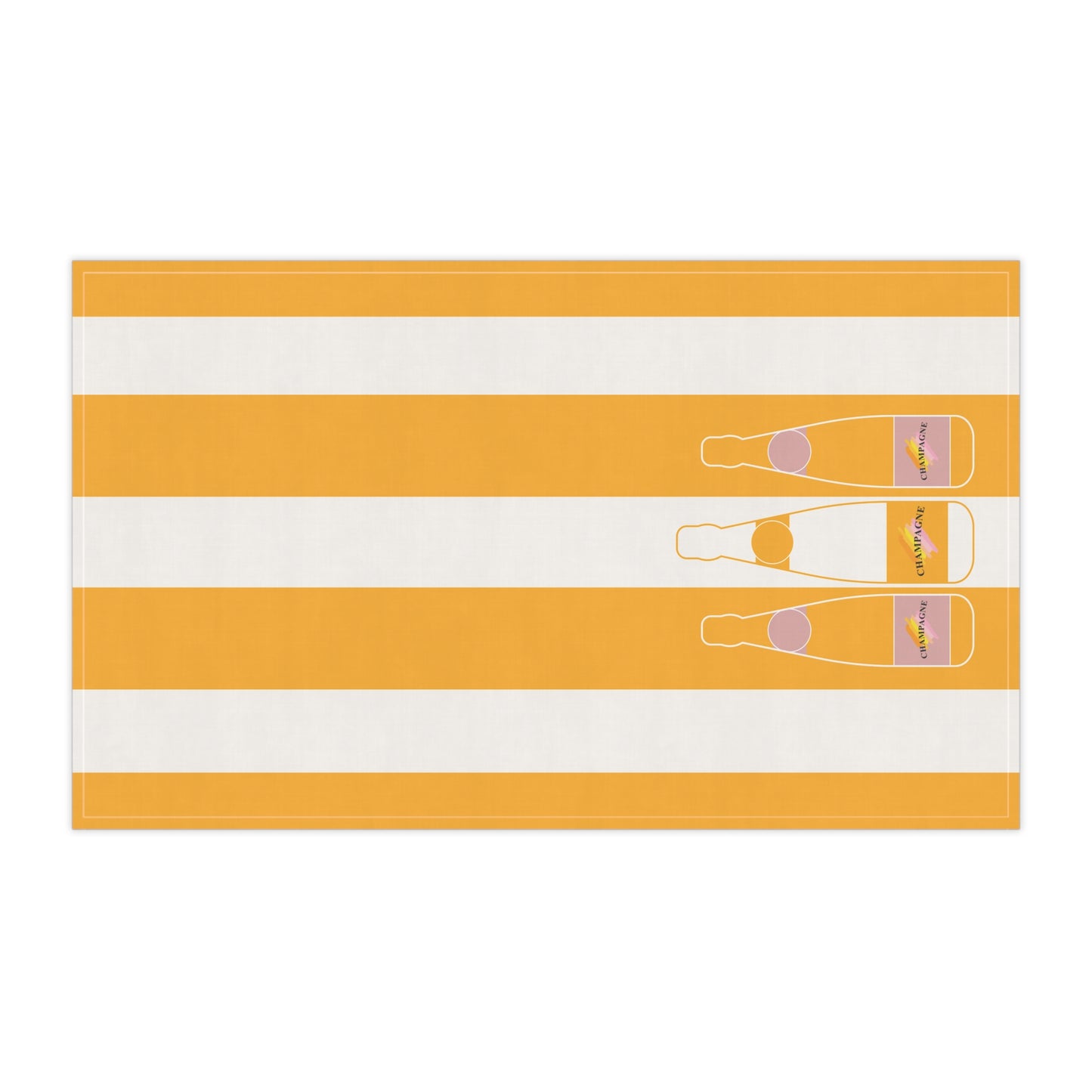 Veuve Clicquot Inspired Tea Towel | Luxury Champagne Kitchen Decor