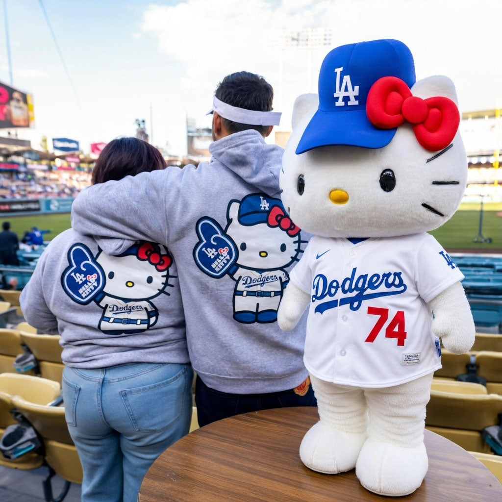 Hello Kitty Hoddie Night LA Dodgers Sweatshirt