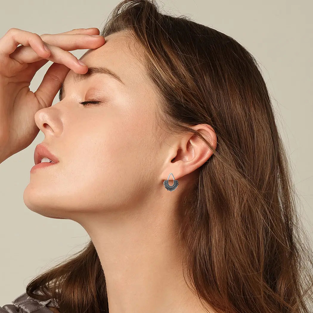 RBG Dissent Collar Earrings 925 Sterling Silver Earrings for Women