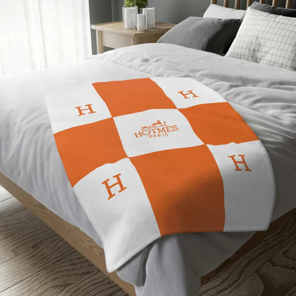 Hotmes Paris Minky Blanket (Two-sided print) - Home Decor