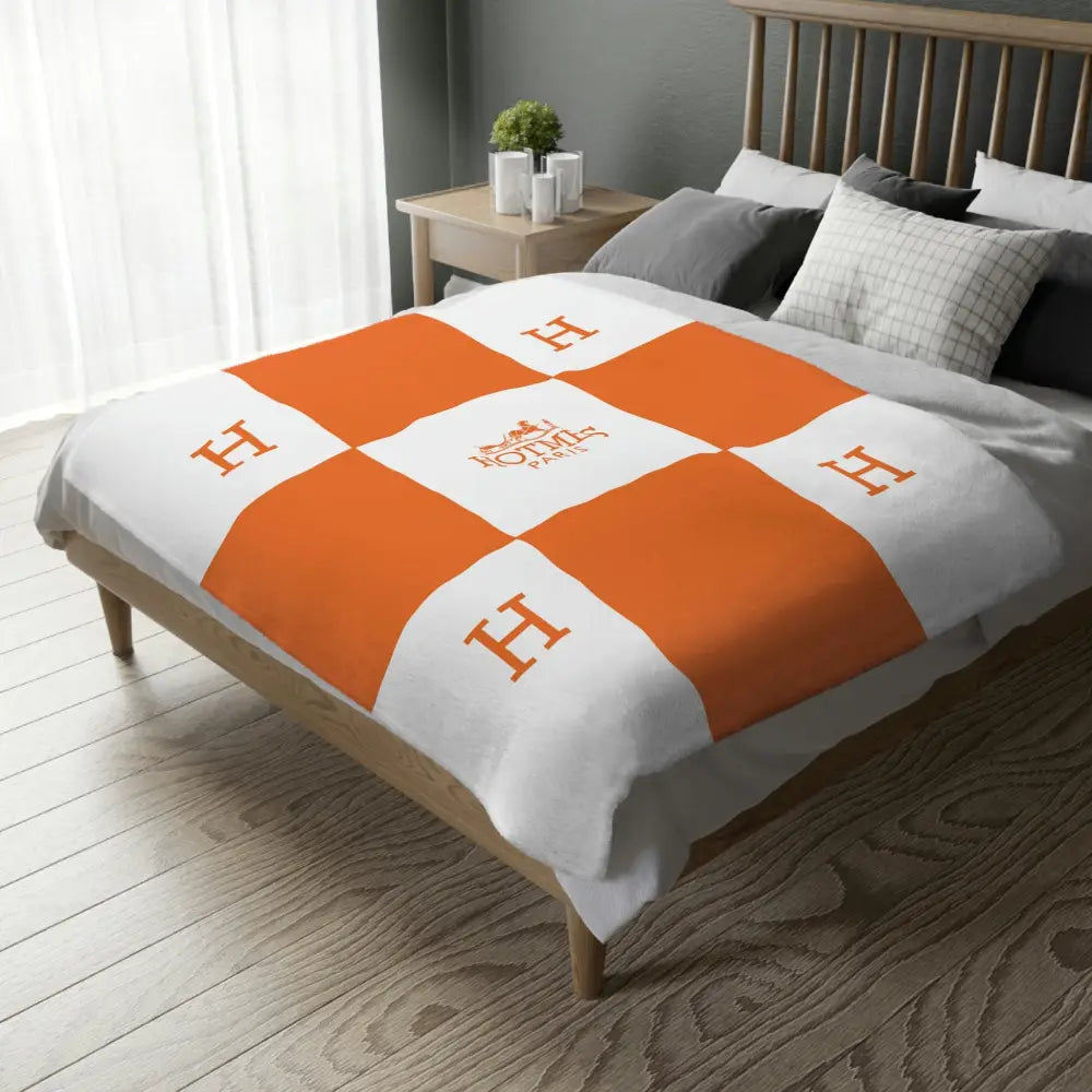 Hotmes Paris Minky Blanket (Two-sided print) - Home Decor