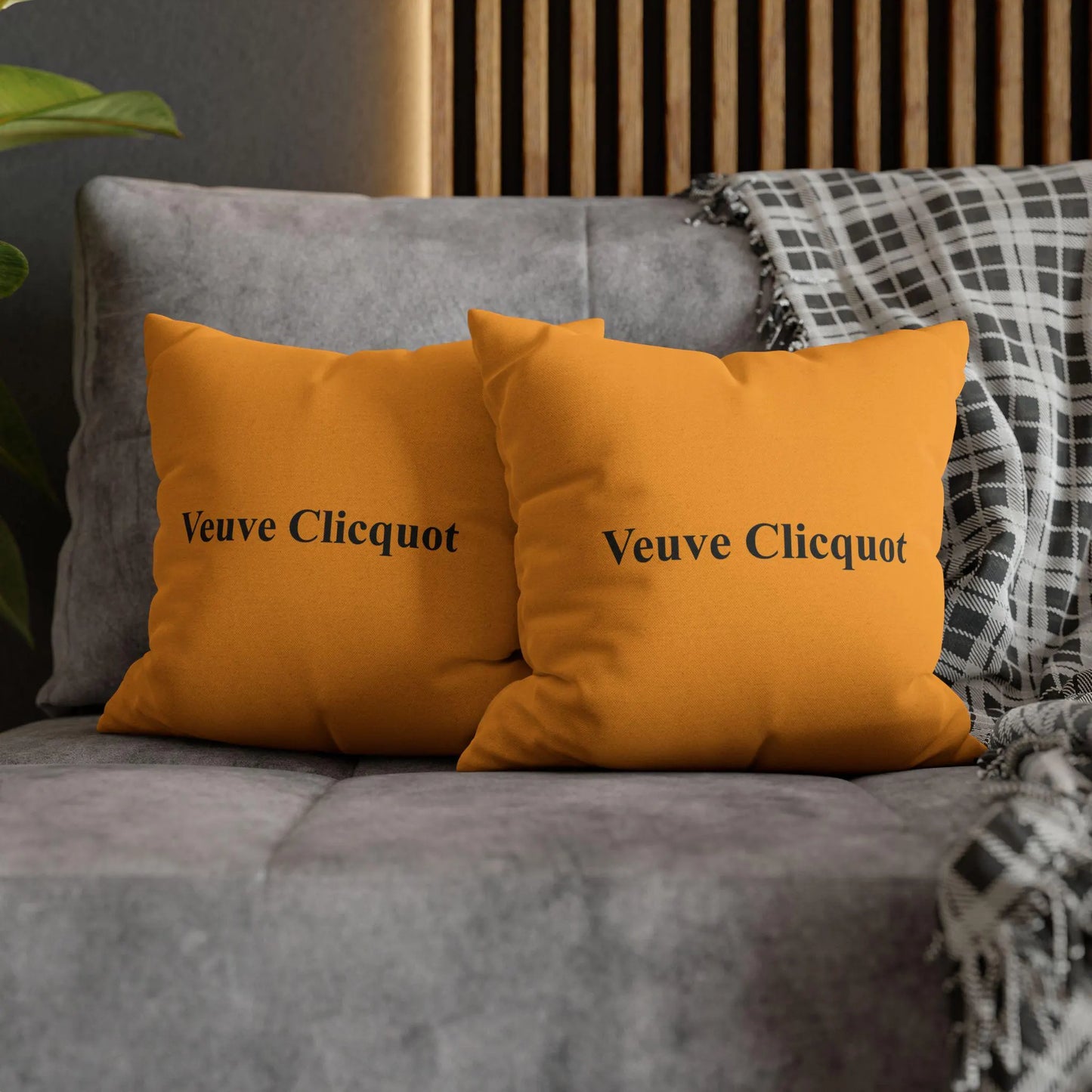 Veuve Clicquot Inspired Pillowcase | Luxury Cushion Cover