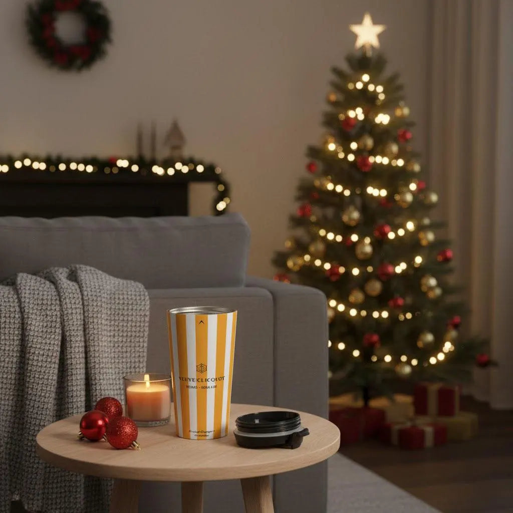 Veuve Clicquot Travel Mug | Insulated Stainless Steel Tumbler
