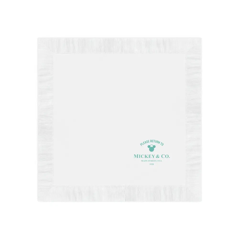 Mickey & Co. White Coined Napkin - Home Decor