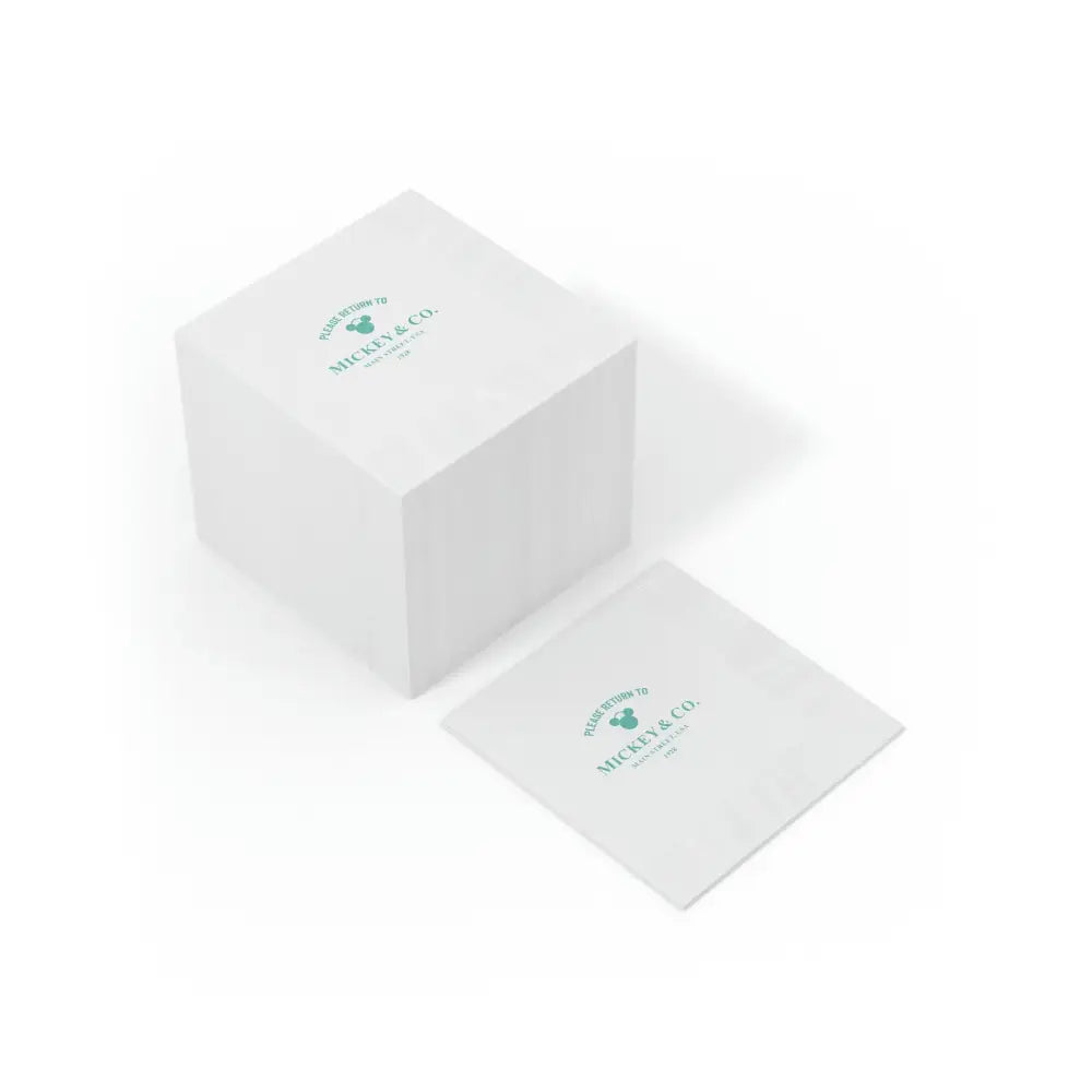 Mickey & Co. White Coined Napkin - Home Decor