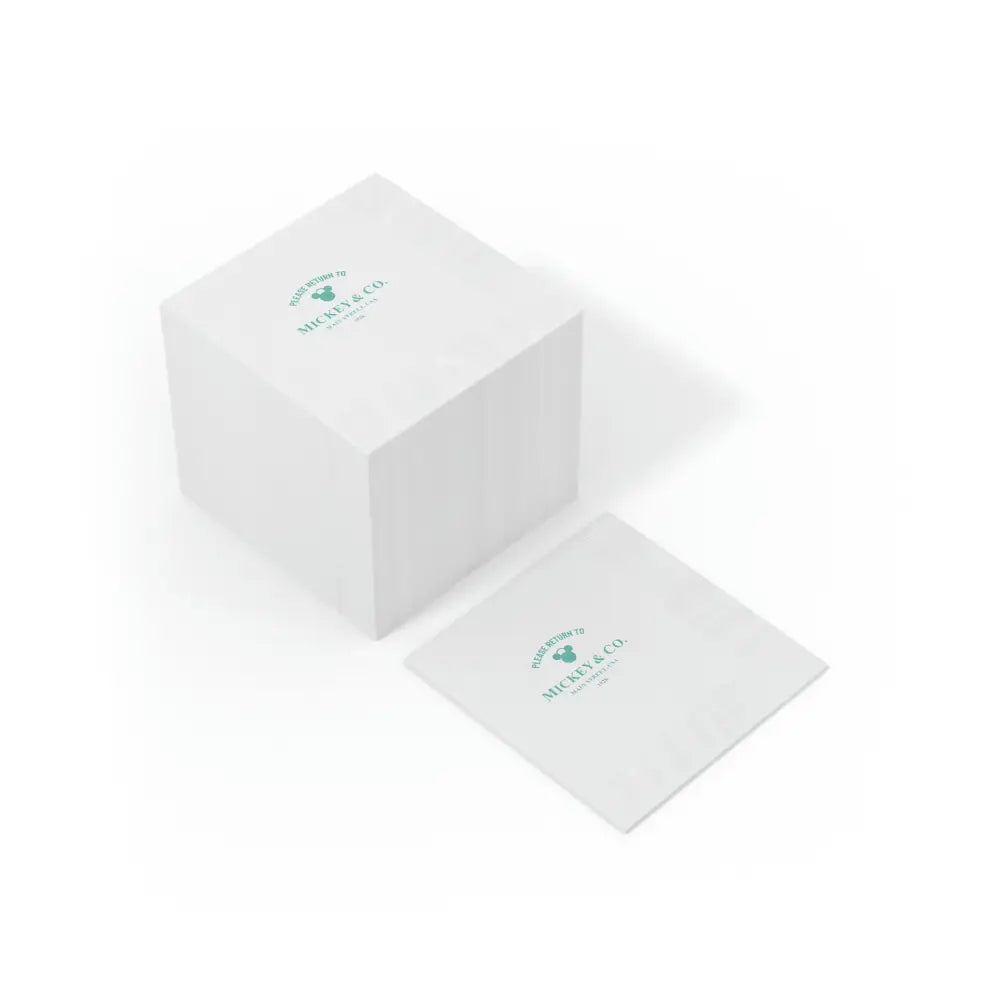 Mickey & Co. White Coined Napkin - Home Decor