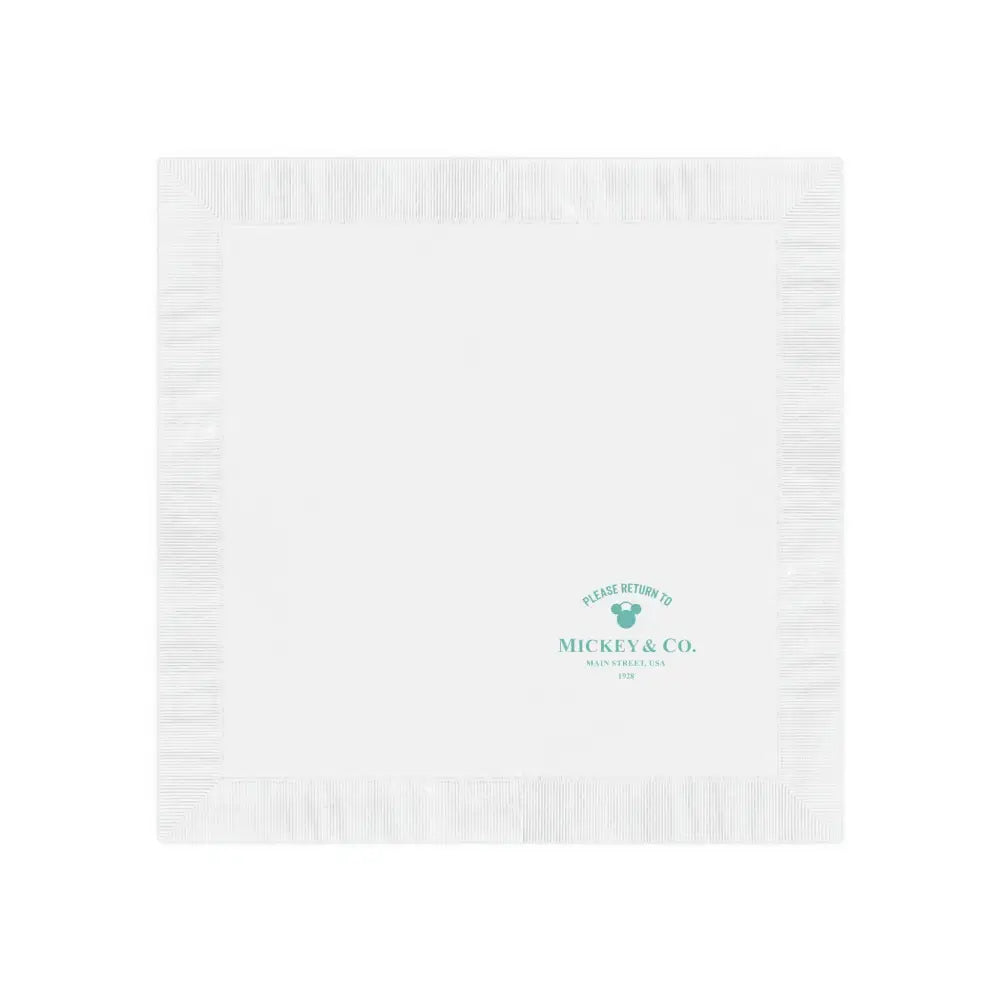 Mickey & Co. White Coined Napkin - Home Decor