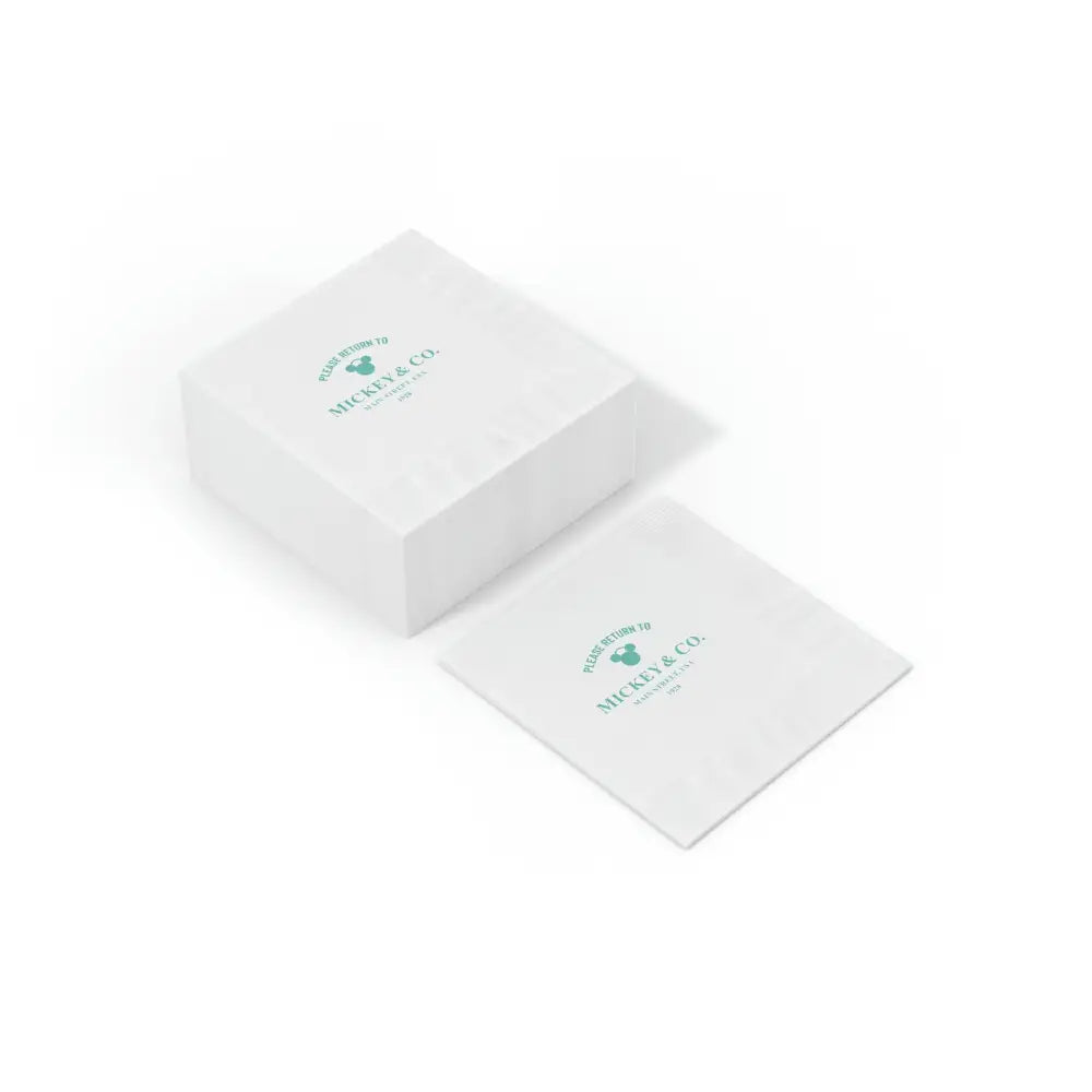 Mickey & Co. White Coined Napkin - Home Decor