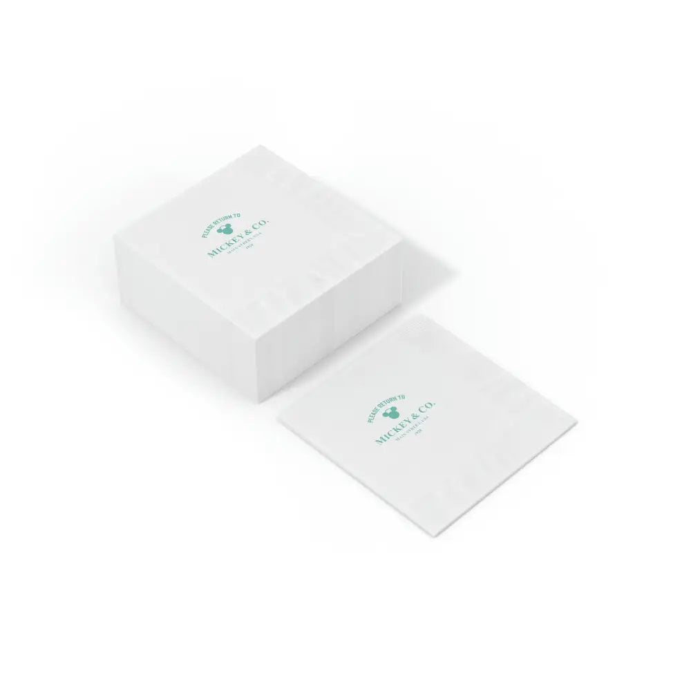 Mickey & Co. White Coined Napkin - Home Decor