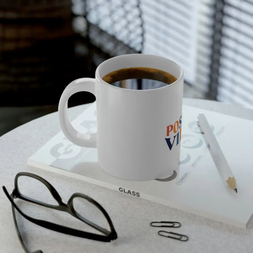 New Year Mug - Positive Vibes - 20oz / White - Mug