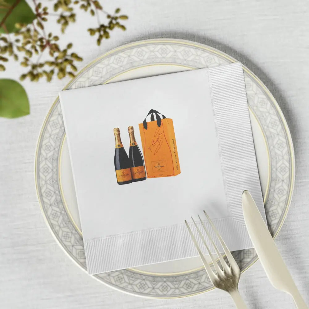 Pour Decisions Veuve Clicquot Napkin - Home Decor