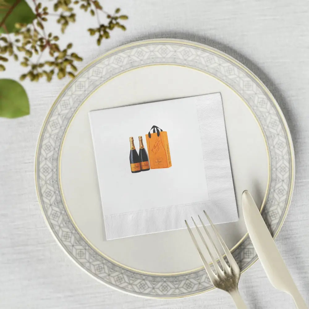 Pour Decisions Veuve Clicquot Napkin - Home Decor