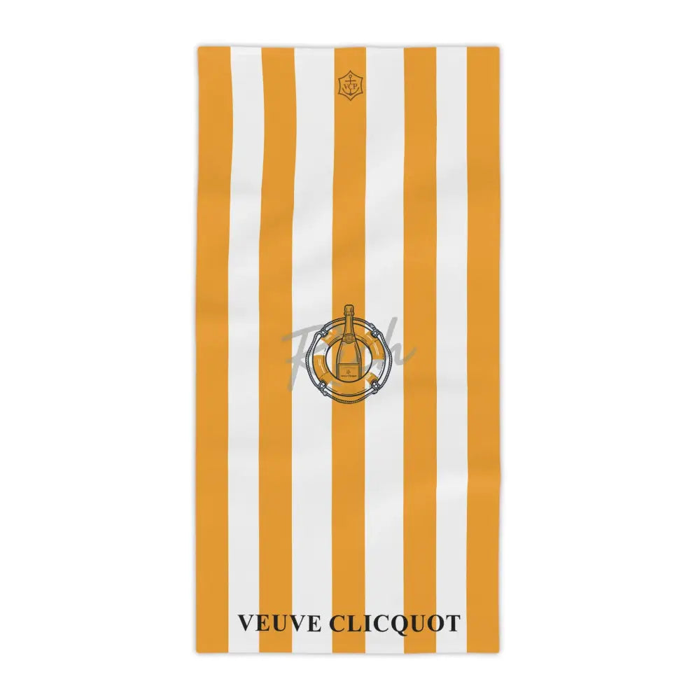 Veuve Clicquot Beach Towel Luxury Champagne-Inspired Quick-Dry Towel - 30’’ × 60’’ / Stripes - Home Decor