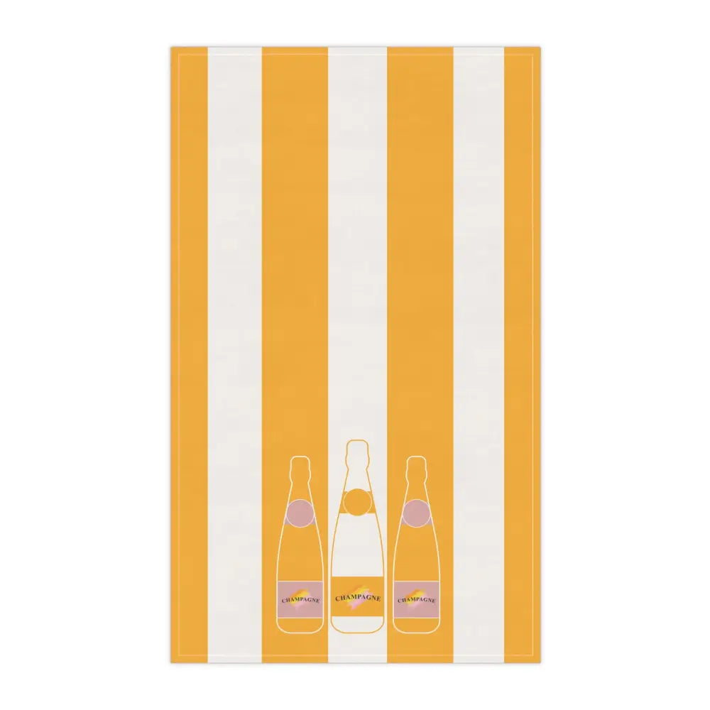 Veuve Clicquot Champagne Tea Towel: Elegant Kitchen Decor - Cotton Twill / 18’’ × 30’’ - Home Decor