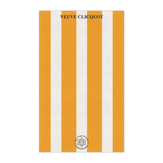 Veuve Clicquot Champagne Tea Towel: Elegant Kitchen Decor - Cotton Twill / 18’’ × 30’’ - Home Decor
