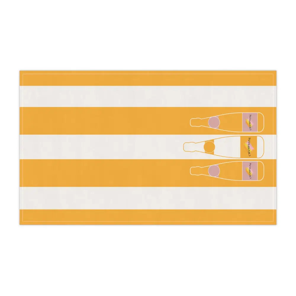 Veuve Clicquot Champagne Tea Towel: Elegant Kitchen Decor - Cotton Twill / 18’’ × 30’’ - Home Decor