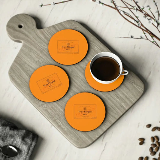 Veuve Clicquot Coasters - 4PCS. SET - Home Decor