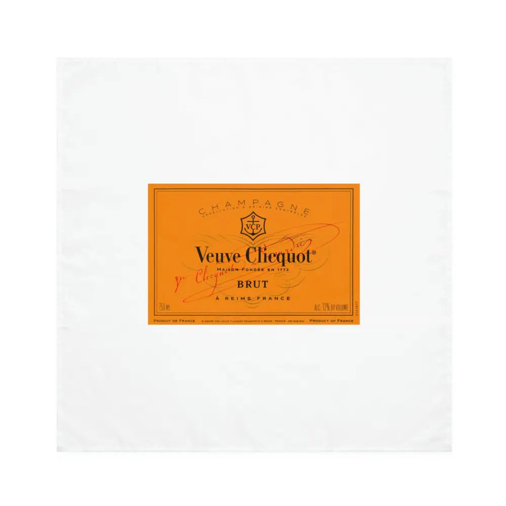 Veuve Clicquot Cocktail Napkins - Set of 4 - 4-piece set / White / 19’’ × 19’’ - Accessories