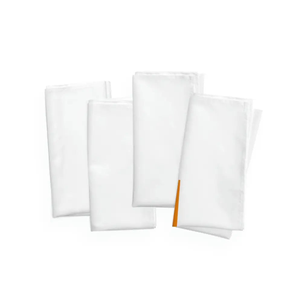 Veuve Clicquot Cocktail Napkins - Set of 4 - 4-piece set / White / 19’’ × 19’’ - Accessories