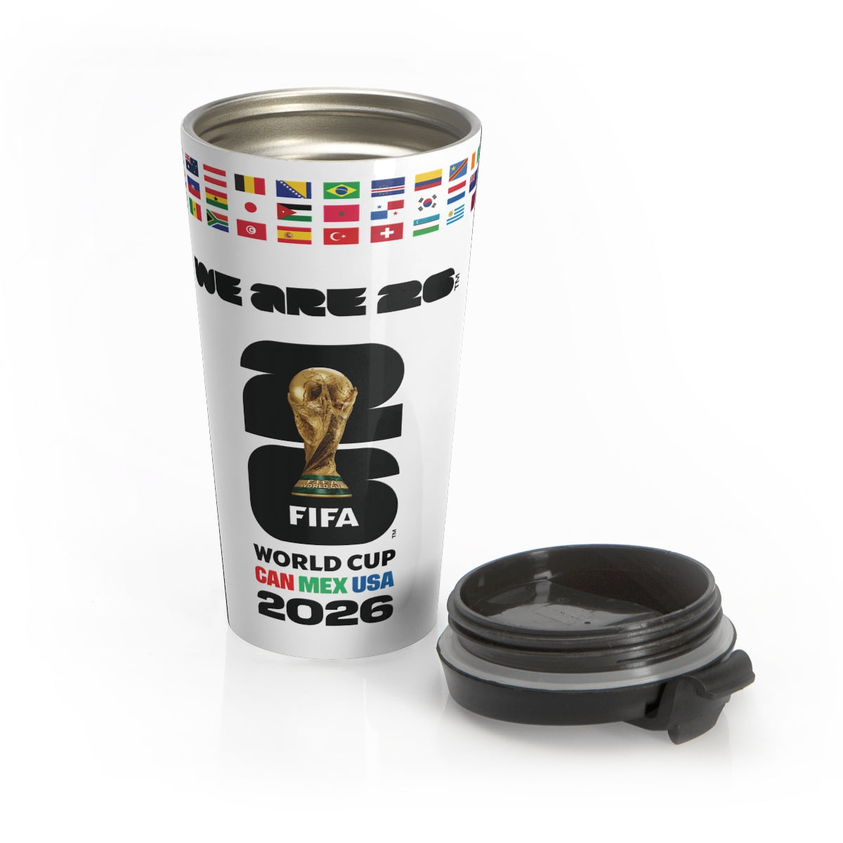 FIFA World Cup 2026 Tumbler - Soccer Fan Travel Mug, We Are 26