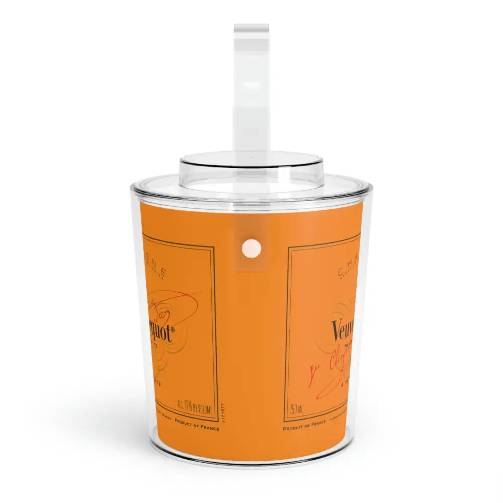 Veuve Clicquot Ice Bucket with Tongs - One Size / Clear - Accessories