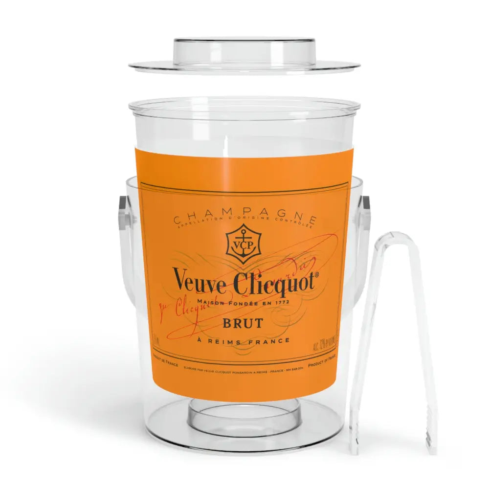 Veuve Clicquot Ice Bucket with Tongs - One Size / Clear - Accessories