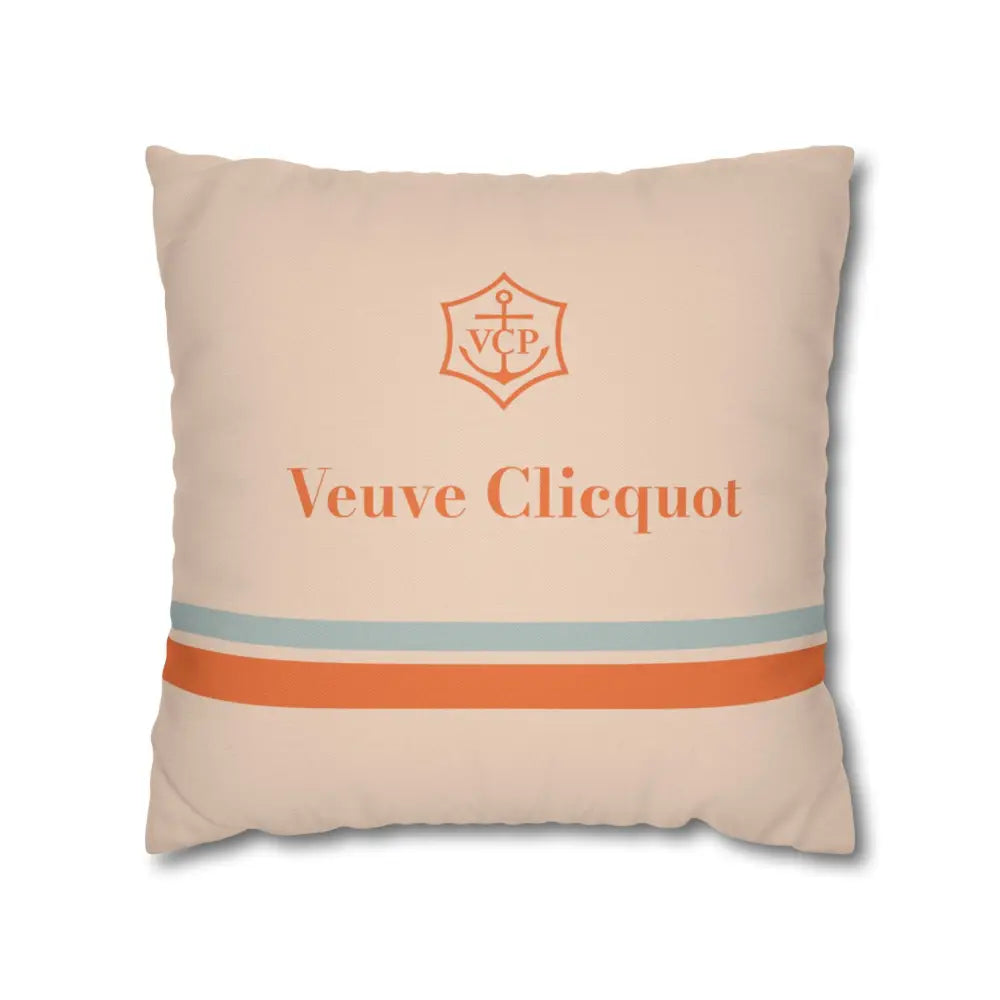 Veuve Clicquot Inspired Pillow Covers – Luxury Champagne Throw Pillows - 18’’ × 18’’ / Signature Luxe - Home Decor
