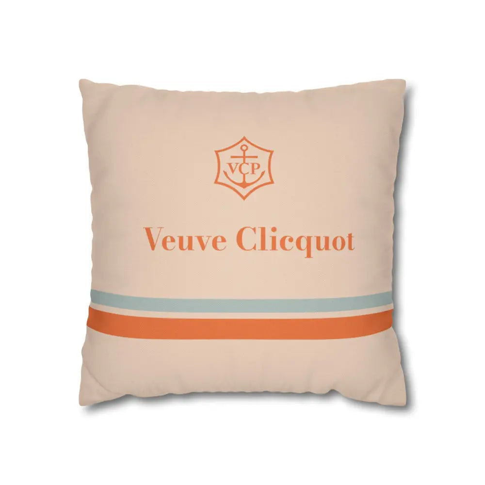 Veuve Clicquot Inspired Pillow Covers – Luxury Champagne Throw Pillows - 16’’ × 16’’ / Signature Luxe - Home Decor