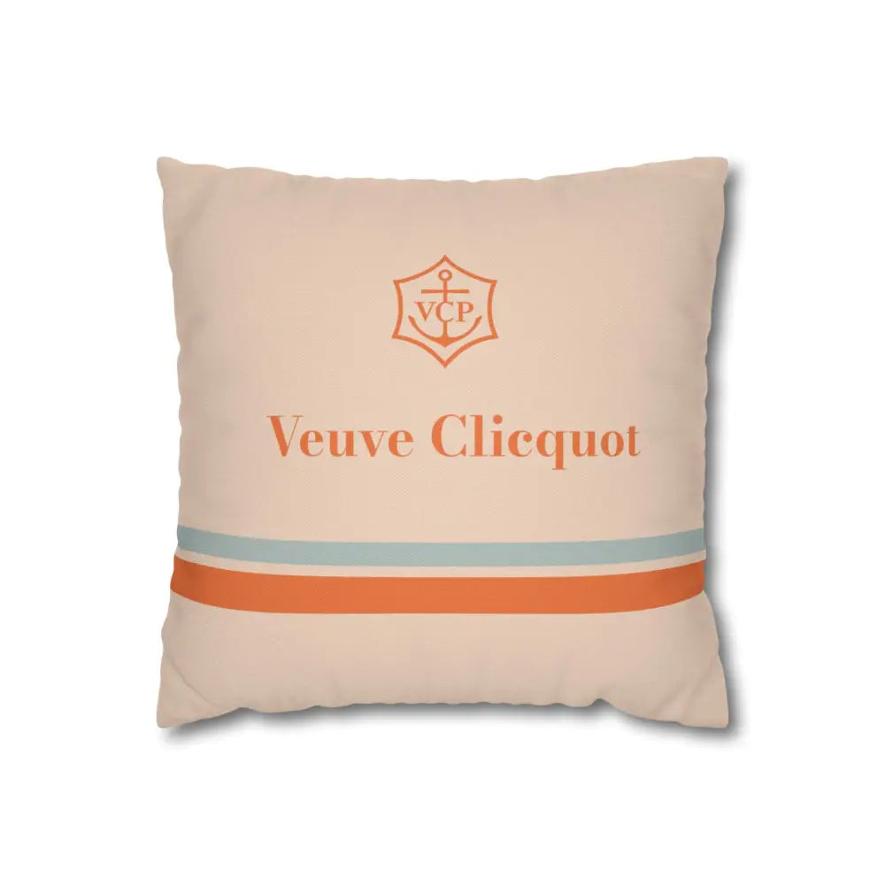 Veuve Clicquot Inspired Pillow Covers – Luxury Champagne Throw Pillows - 14’’ × 14’’ / Signature Luxe - Home Decor