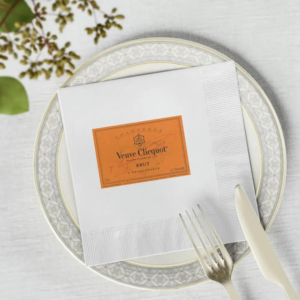 Veuve Clicquot Napkins High Quality Prints - 50pcs / 100pcs - Home Decor