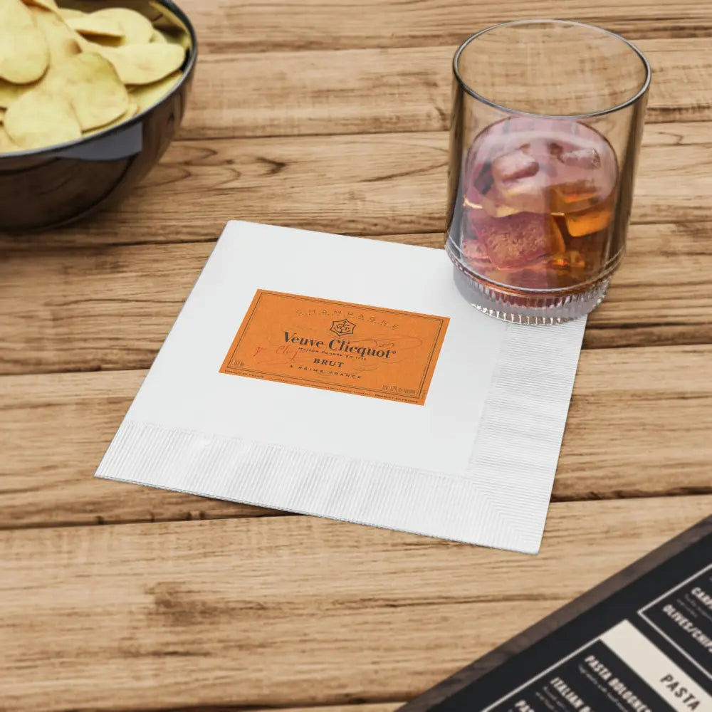 Veuve Clicquot Napkins High Quality Prints - 50pcs / 100pcs - Home Decor