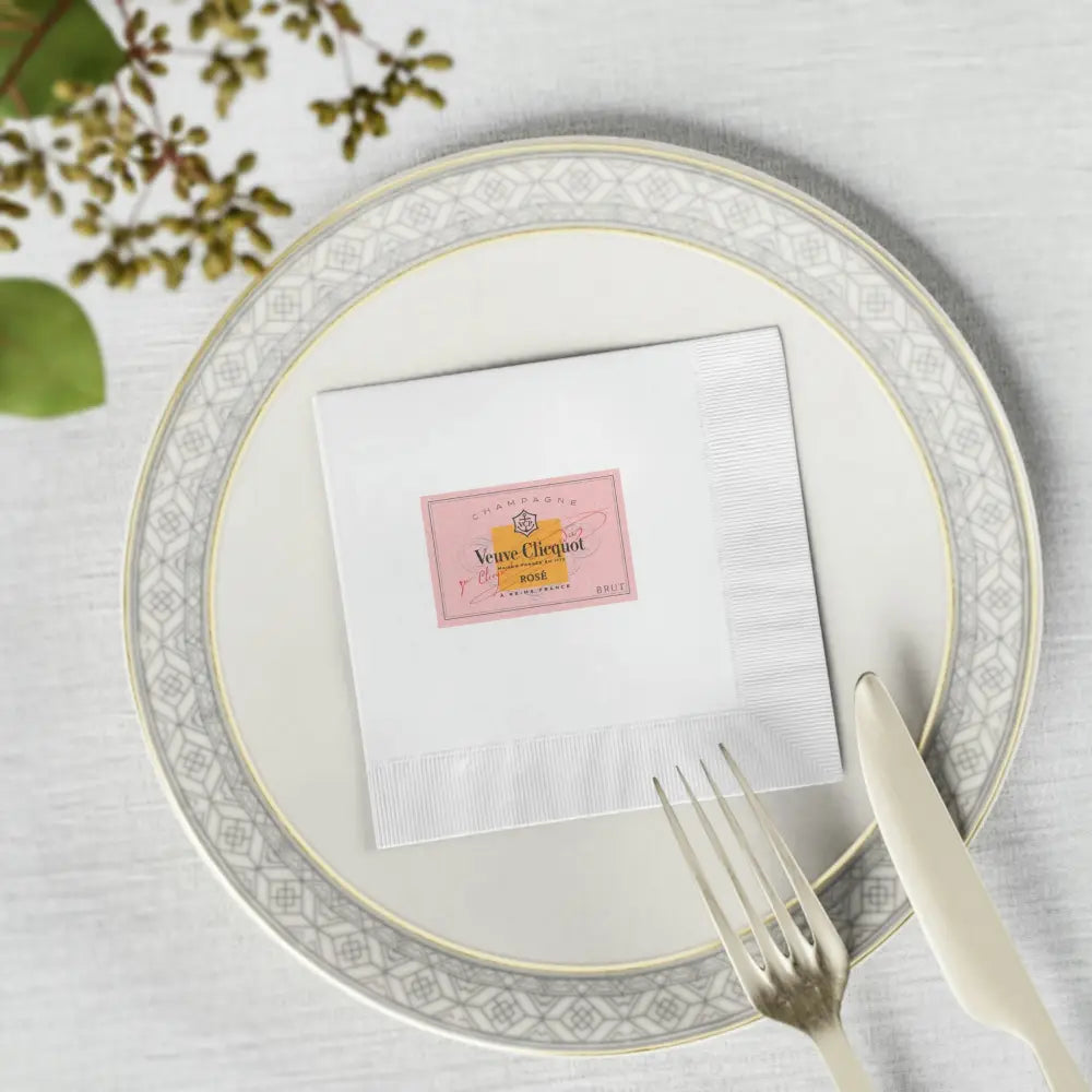 Veuve Clicquot Rose All Day Napkins - Home Decor