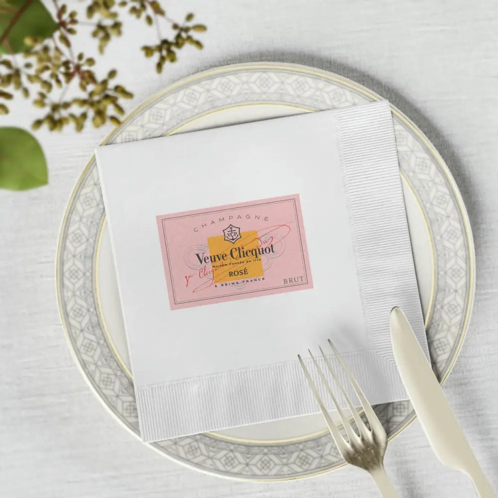 Veuve Clicquot Rose All Day Napkins - Home Decor