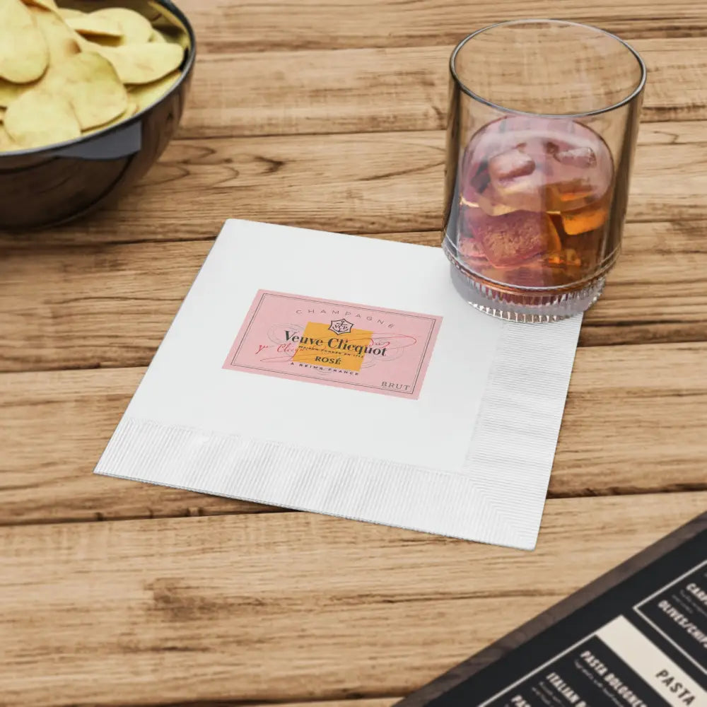 Veuve Clicquot Rose All Day Napkins - Home Decor