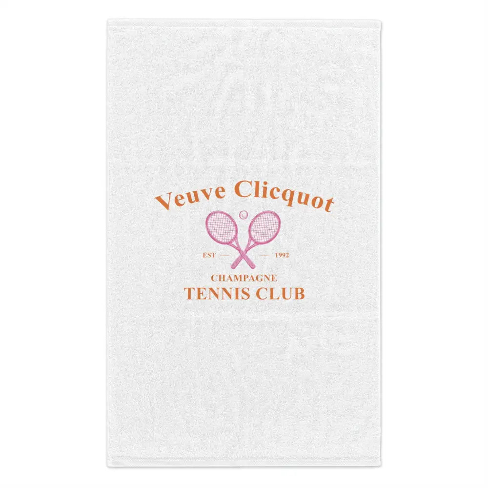Veuve Clicquot Tennis Club Towel 11x18 - White / 11’’ × 18’’ - Home Decor