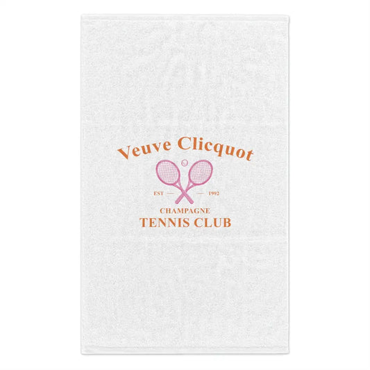 Veuve Clicquot Tennis Club Towel 11x18 - White / 11’’ × 18’’ - Home Decor