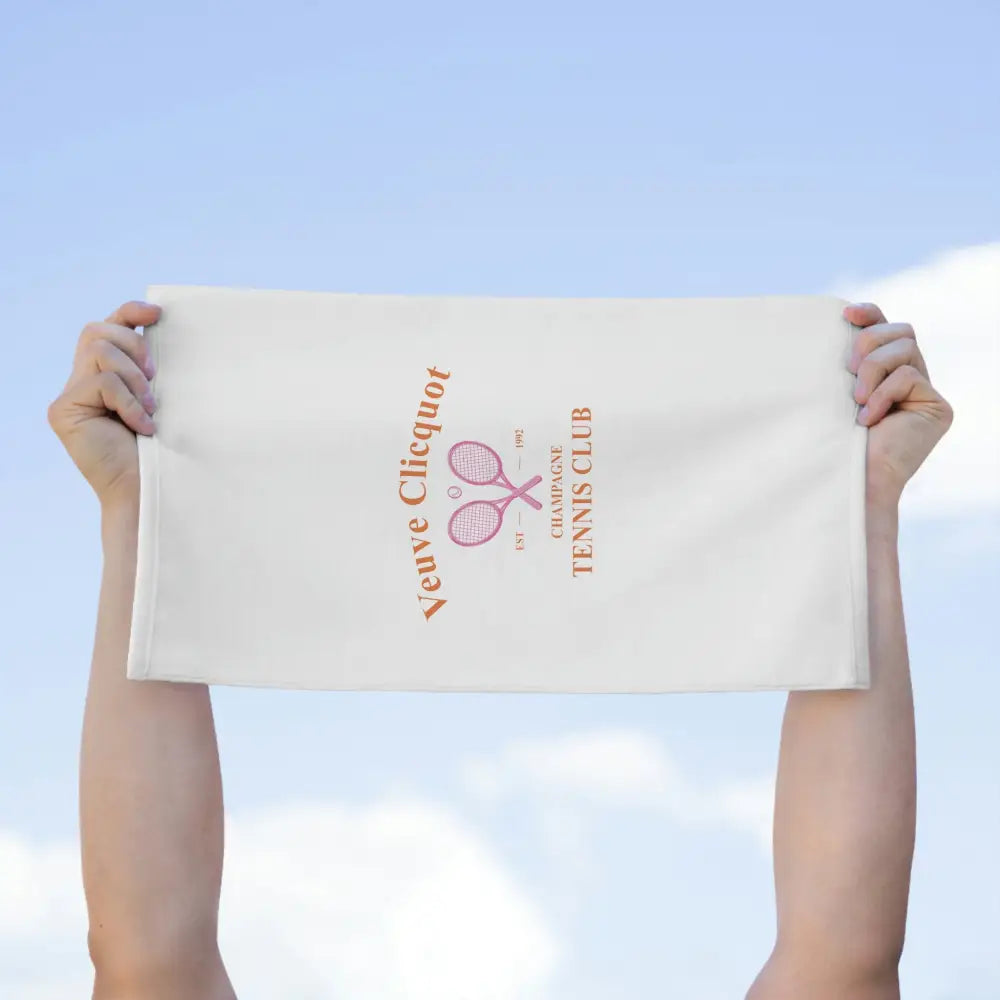 Veuve Clicquot Tennis Club Towel 11x18 - White / 11’’ × 18’’ - Home Decor