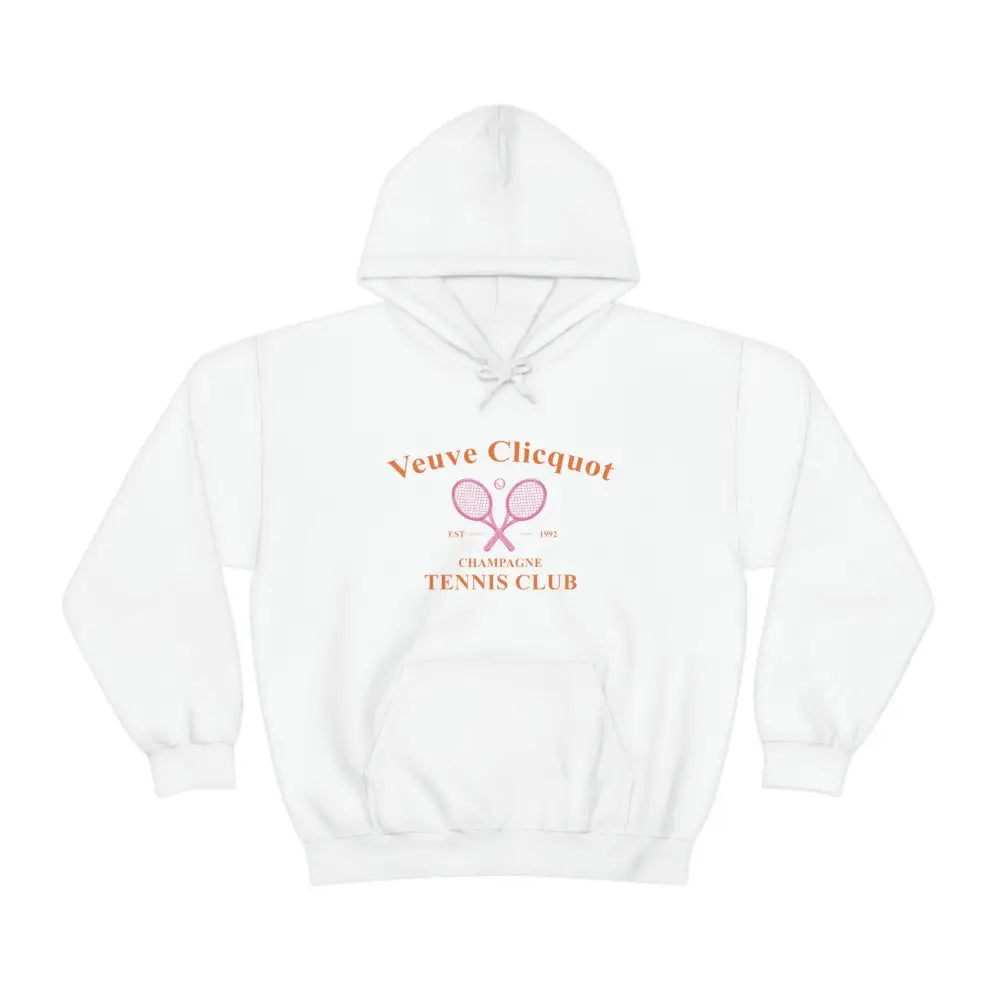 Veuve Clicquot Tennis Club - Unisex Heavy Blend Hooded Sweatshirt - White / S - Hoodie